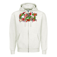 Oatmeal Heather christmas cpht pharmacy technician Zipper Hoodie - texasbilliewilder