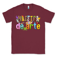 Burgundy maestra de arte Classic Tee - texasbilliewilder