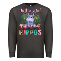 Smoke just a girl who loves hippos Premium Sweatshirt - Artiststas