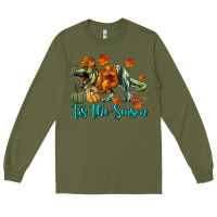 Army Green t rex tis the season Long Sleeve Tee - RanaPortraitStore