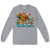 Heather Grey t rex tis the season Long Sleeve Tee - RanaPortraitStore