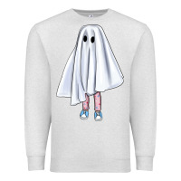 Oatmeal Heather cute ghost Premium Sweatshirt - BundleAndBundleShop