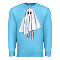 Ocean Blue cute ghost Premium Sweatshirt - BundleAndBundleShop