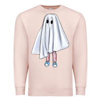 Pale Pink cute ghost Premium Sweatshirt - BundleAndBundleShop
