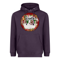 Plum custom name santas favorite nurse Heavyweight Hoodie - AdoDesignShop