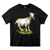 Black cashmere goat Heavy Core Tee - LillyAllenDesigns