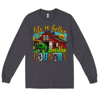 Smoke life is better in the country western Long Sleeve Tee - texasbilliewilder