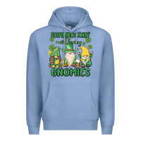 Colony Blue shamrock with my gnomies Premium Hoodie - MaliasSmallBusiness