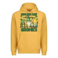 Mustard shamrock with my gnomies Premium Hoodie - MaliasSmallBusiness