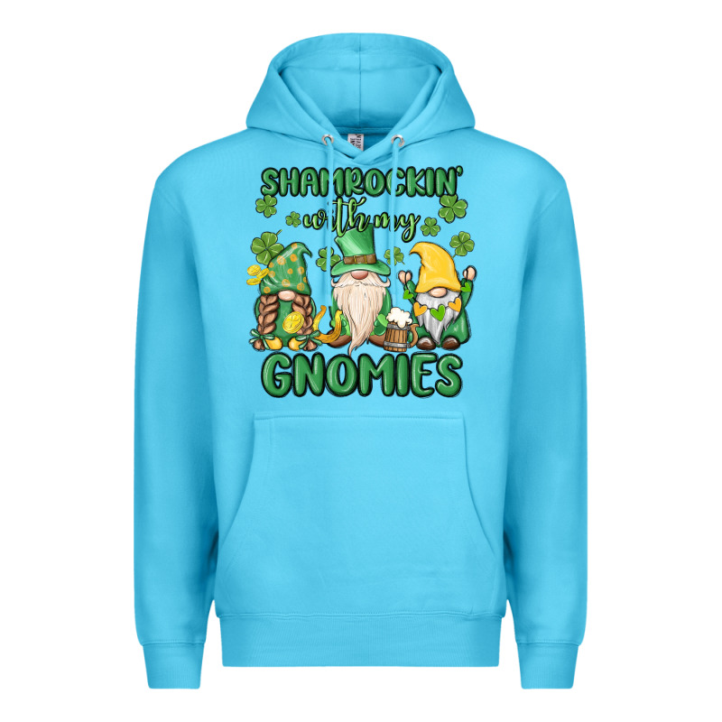 Shamrock With My Gnomies Premium Hoodie by MaliasSmallBusiness | Teevron