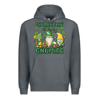 Rock shamrock with my gnomies Premium Hoodie - MaliasSmallBusiness