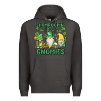 Smoke shamrock with my gnomies Premium Hoodie - MaliasSmallBusiness