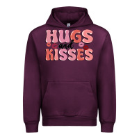 Mauve Wine hugs and kisses Urban Hoodie - MaliasSmallBusiness