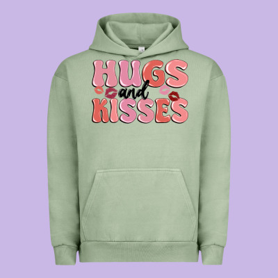 Hugs And Kisses Urban Hoodie Designed By Maliassmallbusiness