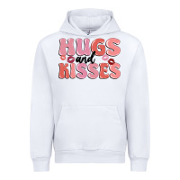 White hugs and kisses Urban Hoodie - MaliasSmallBusiness