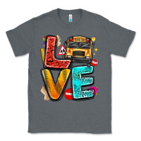Charcoal Heather love school bus Classic Tee - texasbilliewilder