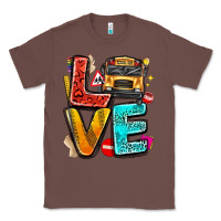 Chestnut love school bus Classic Tee - texasbilliewilder
