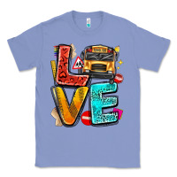 Colony Blue love school bus Classic Tee - texasbilliewilder