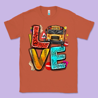 Love School Bus Classic Tee Designed By Texasbilliewilder