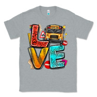 Heather Grey love school bus Classic Tee - texasbilliewilder
