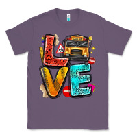 Lavender love school bus Classic Tee - texasbilliewilder