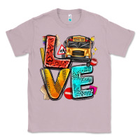 Lilac love school bus Classic Tee - texasbilliewilder