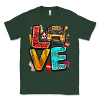 Sports Green love school bus Classic Tee - texasbilliewilder