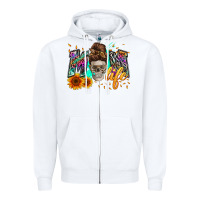 White mom life with skull Zipper Hoodie - Zillion Design Studio