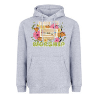Heather Grey made to worship Heavyweight Hoodie - JahusDesignShop