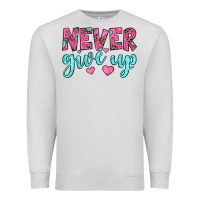 Dove Grey never give up Premium Sweatshirt - JahusDesignShop
