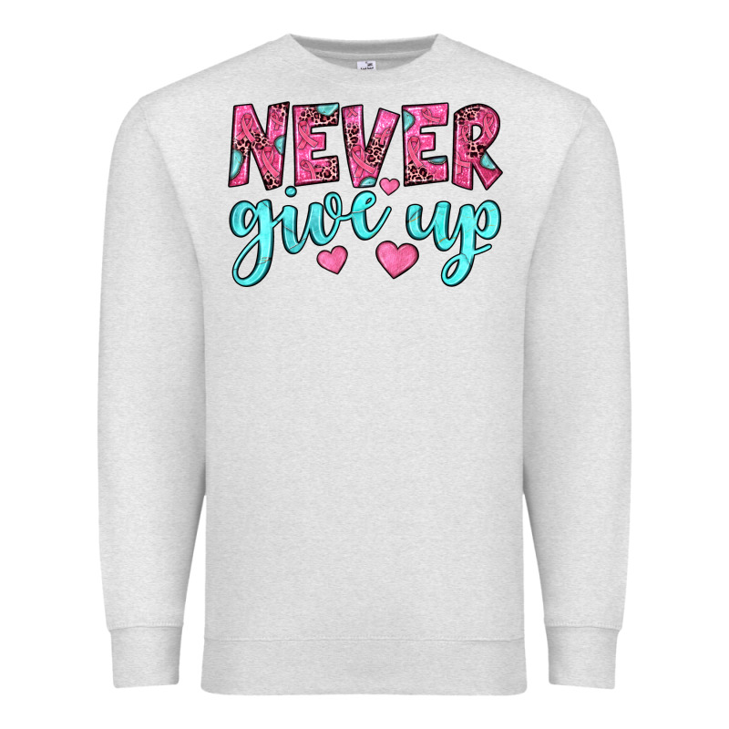 Never Give Up Premium Sweatshirt by JahusDesignShop | Teevron