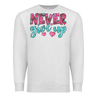 Oatmeal Heather never give up Premium Sweatshirt - JahusDesignShop