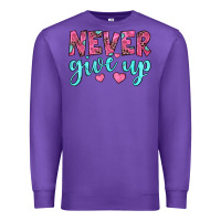 Purple never give up Premium Sweatshirt - JahusDesignShop