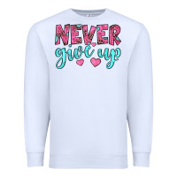 White never give up Premium Sweatshirt - JahusDesignShop