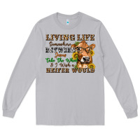 Moon Dust living life somewhere between jesus take the wheel Long Sleeve Tee - texasbilliewilder