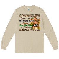 Mushroom living life somewhere between jesus take the wheel Long Sleeve Tee - texasbilliewilder