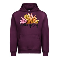 Mauve Wine hello spring Urban Hoodie - MaliasSmallBusiness