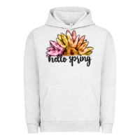 Pigment Lunar Rock hello spring Urban Hoodie - MaliasSmallBusiness