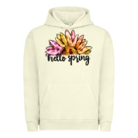 Pigment Pistachio hello spring Urban Hoodie - MaliasSmallBusiness