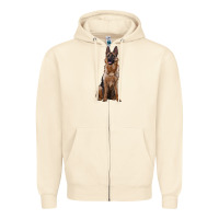 Sandshell german shepherd Zipper Hoodie - RanaPortraitStore
