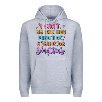 Heather Grey sports mom Premium Hoodie - MaliasSmallBusiness