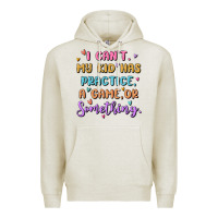 Oatmeal Heather sports mom Premium Hoodie - MaliasSmallBusiness