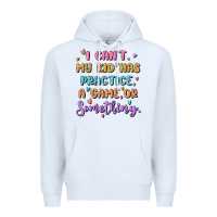 White sports mom Premium Hoodie - MaliasSmallBusiness
