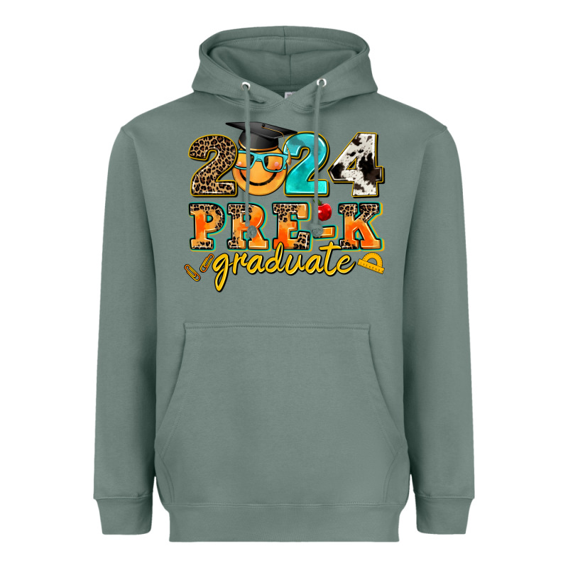 2024 Pre K Graduate Heavyweight Hoodie by AdoDesignShop | Teevron