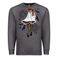 Charcoal Heather freak ghost halloween Premium Sweatshirt - BundleAndBundleShop