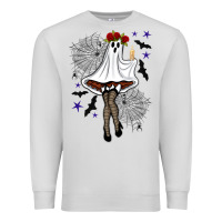 Dove Grey freak ghost halloween Premium Sweatshirt - BundleAndBundleShop