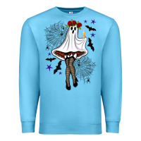 Ocean Blue freak ghost halloween Premium Sweatshirt - BundleAndBundleShop