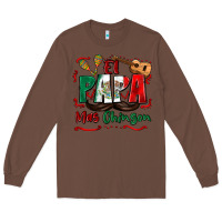 Chestnut el papa mas chingon Long Sleeve Tee - Zillion Design Studio
