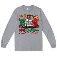 Heather Grey el papa mas chingon Long Sleeve Tee - Zillion Design Studio