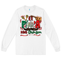White el papa mas chingon Long Sleeve Tee - Zillion Design Studio